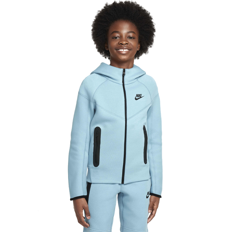 Hanorac Nike B NSW TECH FLC FZ / Barbati / L / Albastru deschis photo 5